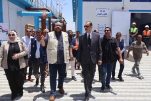 محافظ سوهاج يطلق بدء التشغيل التجريبي لمحطة مياه " نزة المحزمين " بجهينة