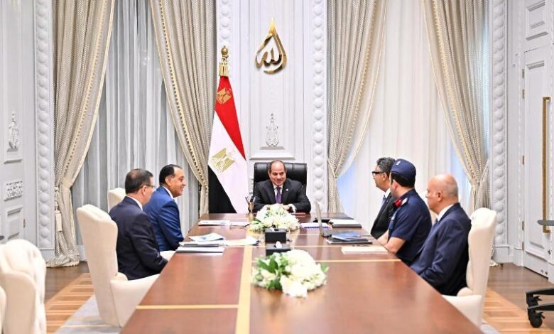 السيسي يستعرض جهود تنمية التجارة الداخلية